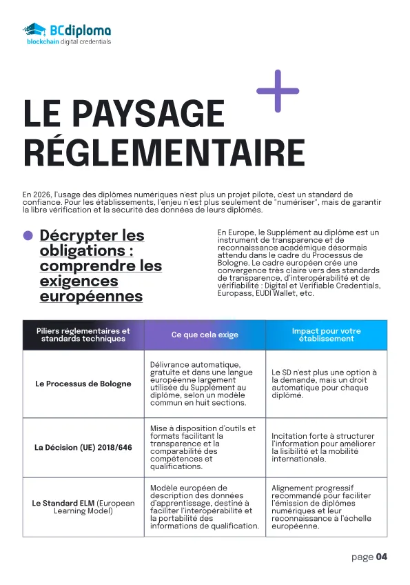 guide Supplément au diplôme page 1
