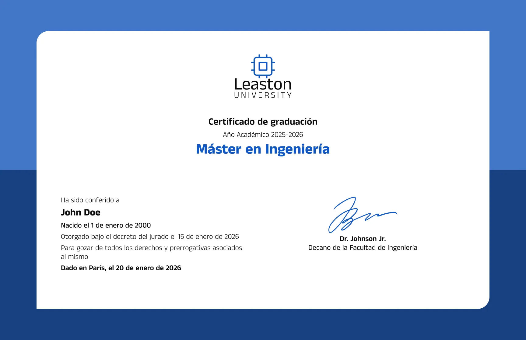 Certificados de graduación de ingeniería universitaria tradicionales para editar gratis, personalizables e imprimibles